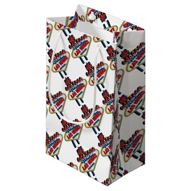 Welcome to Fabulous Las Vegas Small Gift Bag (Front Angled)