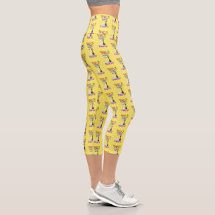 Welcome To Four Legged Party Capri Leggings
