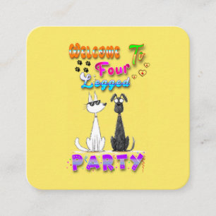 Welcome To Four Legged Party Discount Card