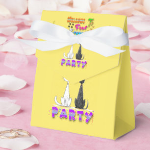 Welcome To Four Legged Party Favor Box