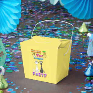 Welcome To Four Legged Party Favor Box