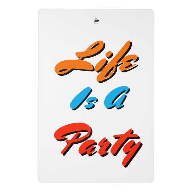 Welcome To Four Legged Party Mini Clipboard (Back)