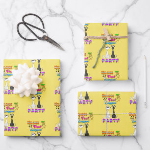 Welcome To Four Legged Party Wrapping Paper Sheet
