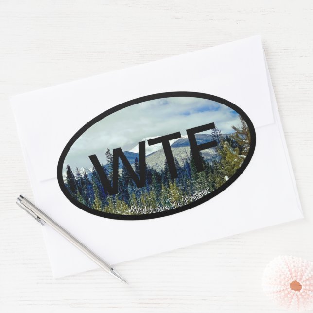 Welcome to Frasers Oval Sticker (Envelope)