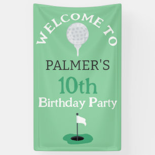 Welcome To Golfing Birthday Party Banner