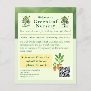 Welcome to Greenleaf Nursery Branding Flyer
