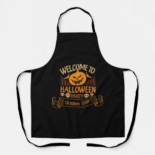 Welcome To Halloween  Apron