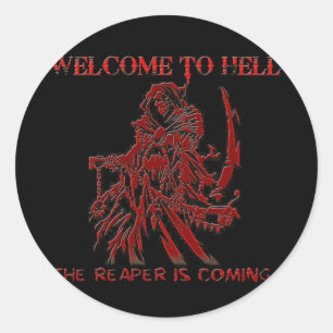 Welcome to Hell Classic Round Sticker