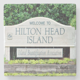 Welcome to Hilton Head Island Sign Coaster