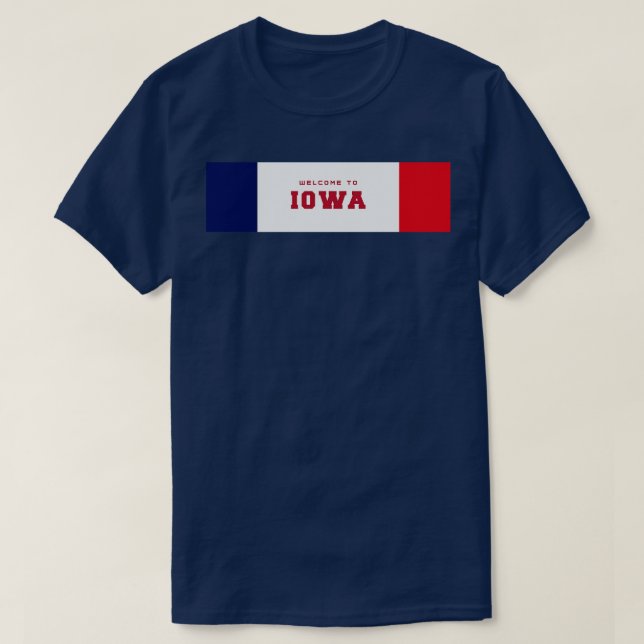 Welcome to Iowa TShirt (Design Front)