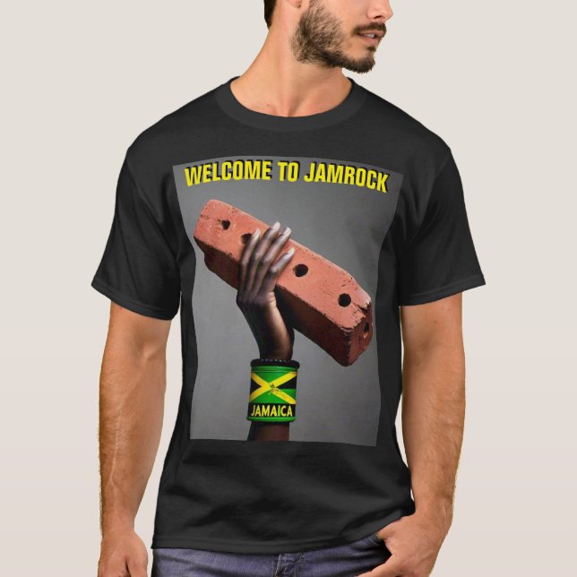 WELCOME TO JAMROCK Basic Dark T-Shirt (Front)