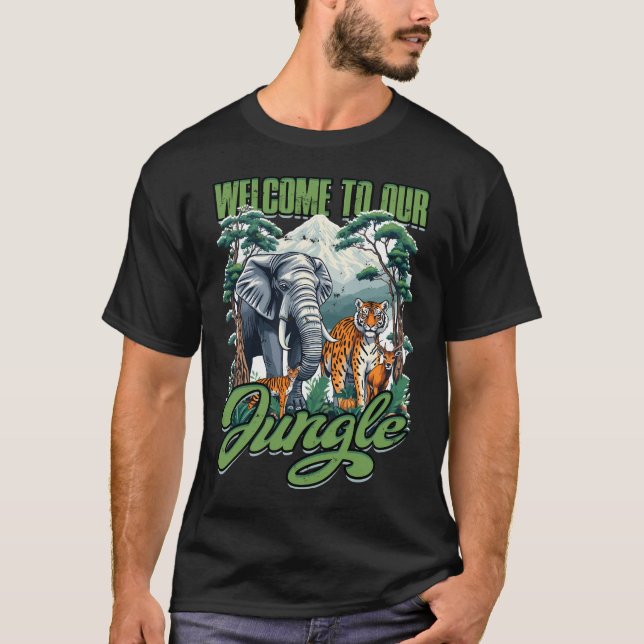 Welcome To Jungle - Fun T-Shirt (Front)