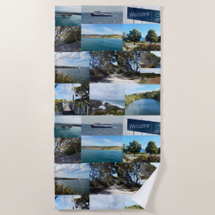 Welcome To Kangaroo Island, Australia, Beach Towel