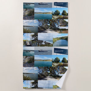 Welcome To Kangaroo Island, Australia,  Beach Towel