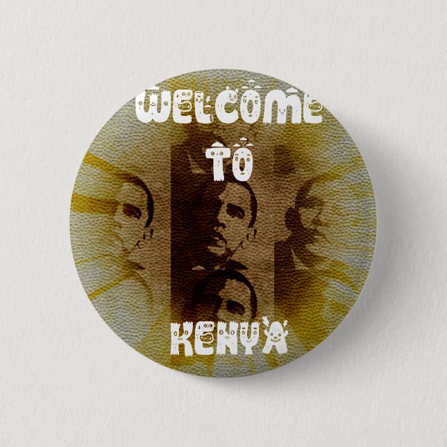 Welcome to Kenya 2 Inch Round Button (Front)