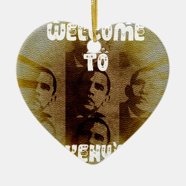 Welcome to Kenya Ceramic Ornament (Front)