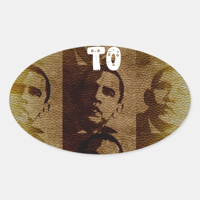 Welcome to Kenya Oval Sticker (Front)