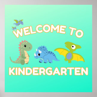 Welcome to Kindergarten Poster