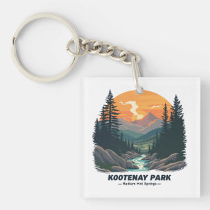 Welcome to Kootenay National Canadian Park Keychain