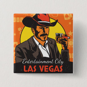 Welcome To Las Vegas 2 Inch Square Button