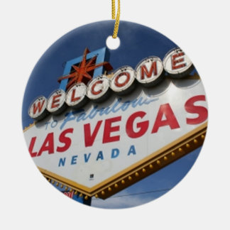 Welcome To Las Vegas Ceramic Ornament
