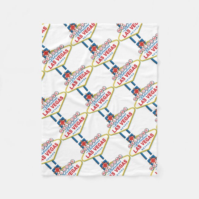 Welcome-to-Las-Vegas Fleece Blanket (Front)