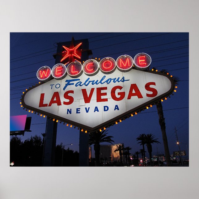 Welcome to Las Vegas Nevada Poster Print (Front)