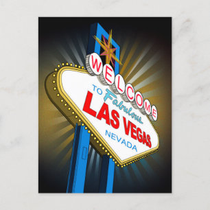 Welcome to Las Vegas Postcard