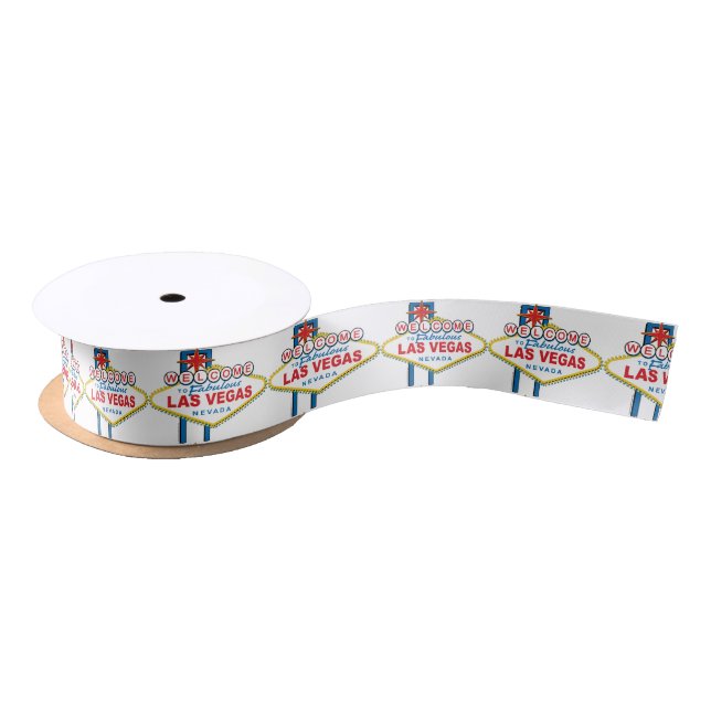 Welcome-to-Las-Vegas Satin Ribbon (Spool)
