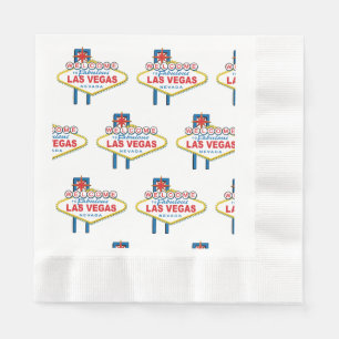 Welcome to Las Vegas Sign Napkin