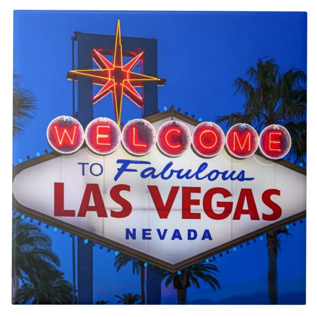 Welcome To Las Vegas Sign Tile (Front)