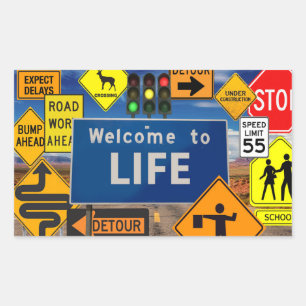 WELCOME TO LIFE STICKER