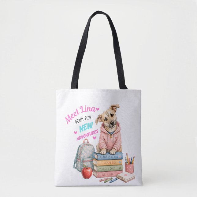 Welcome to Lina's School Adventures! Tote Bag (Front)