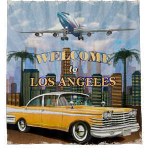 Welcome to Los Angeles retro poster.