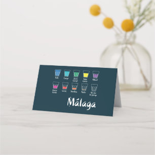 Welcome to Malaga 1: El Café Place Card