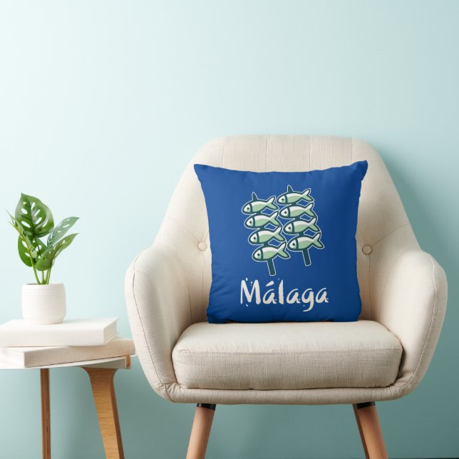 Welcome to Malaga 8: El Espeto Throw Pillow (Chair)