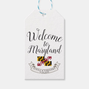 Welcome to Maryland   Destination Wedding Gift Tags
