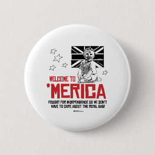 Welcome to Merica 2 Inch Round Button