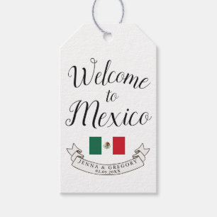 Welcome to Mexico Destination Wedding Custom Gift Tags