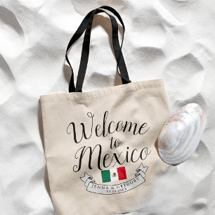 Welcome to Mexico   Destination Wedding Custom Tote Bag