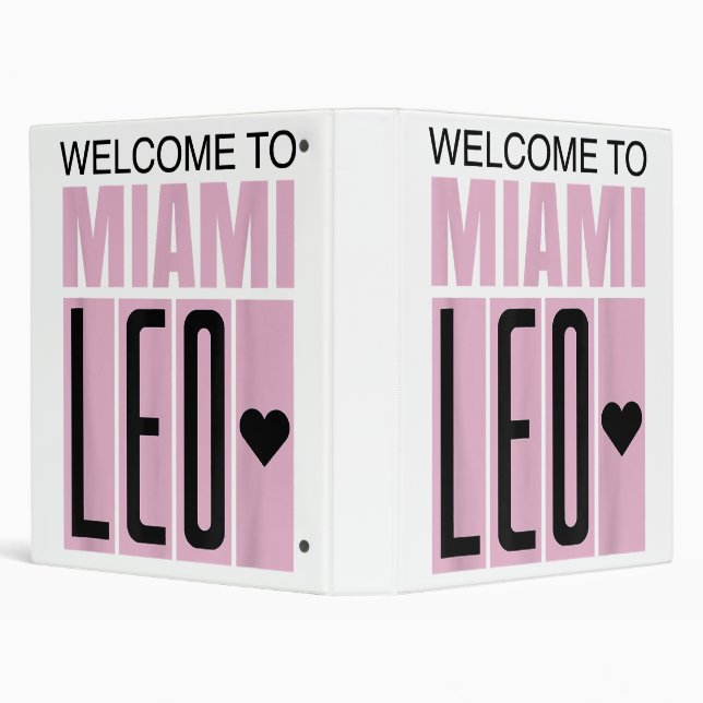 Welcome to Miami Leo 10 - GOAT  Binder (Background)