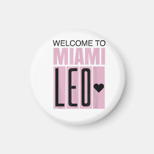 Welcome to Miami Leo 10 - GOAT Magnet