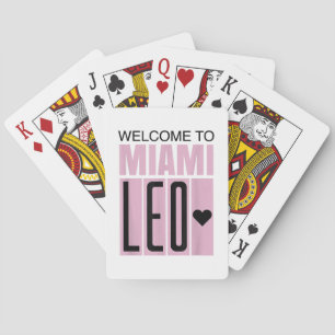 Welcome to Miami Leo 10 - GOAT  Playing Cards