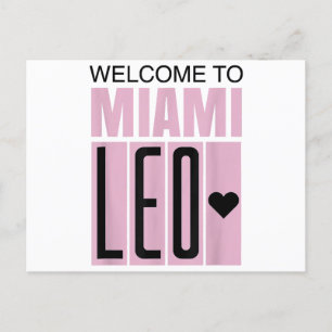 Welcome to Miami Leo 10 - GOAT Postcard