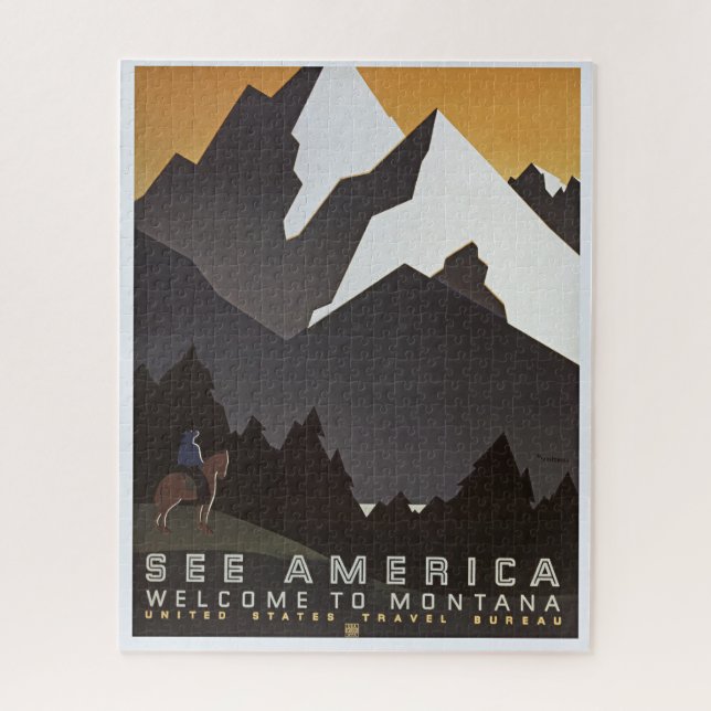 Welcome to Montana Jigsaw Puzzle (Vertical)