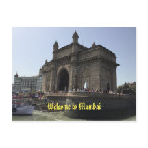 Welcome to Mumbai postcard