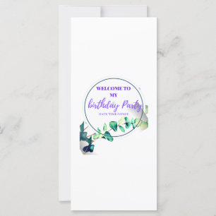 Welcome to my birthday day party