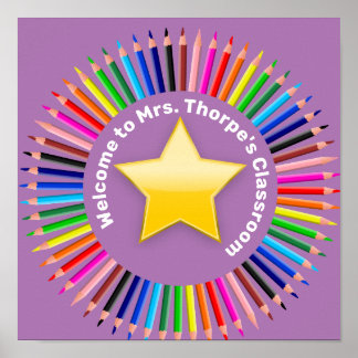 Welcome to my Class Personalized Poster