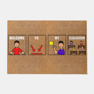 Welcome To My Classroom Mat, Cute Class Doormat