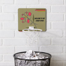"Welcome to My Crazy Space" Mini Basketball Hoop